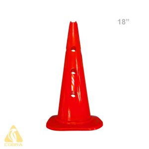 New Top Skittle Cone with Hole (18")