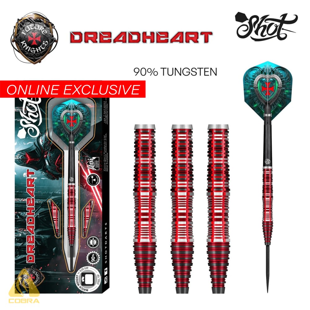 SHOT Future Knights Dreadheart – Steel Tip Dart | Cobra Sports Sdn Bhd