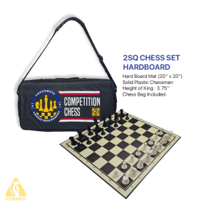 2SQ Chess Set with Bag – 2 Fold Mat
