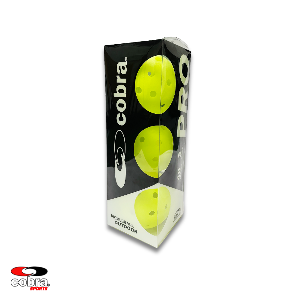 Cobra PRO Pickleball Ball 40 Holes – Pack of 3